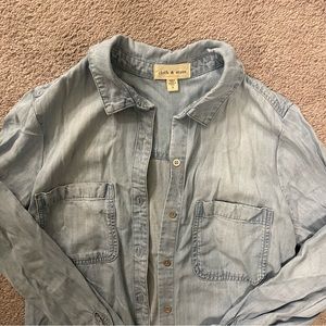 Chambray/Denim button-up/shacket